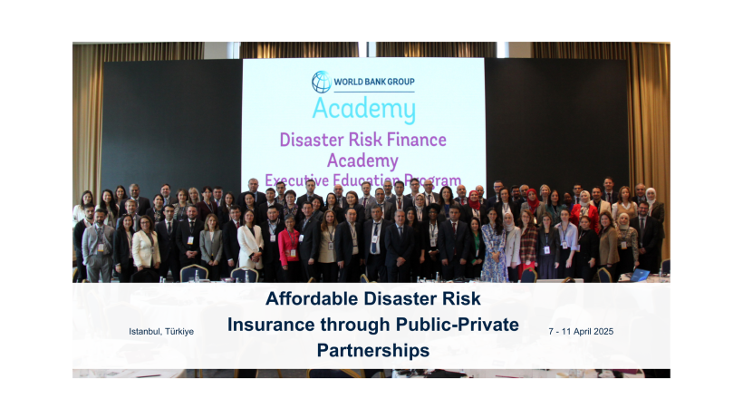 Affordable Disaster Risk Insurance through Public-Private Partnerships in the ECA and MENA regions 