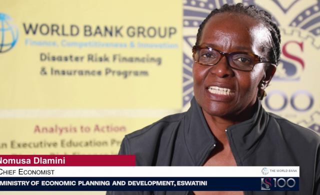 Nomusa Dlamini: Knowledge Exchange on Disaster Risk Financing