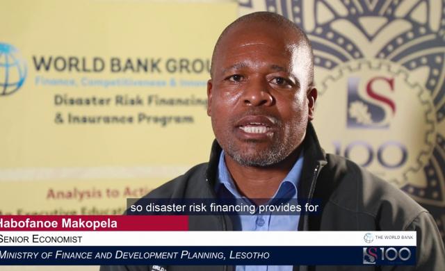 Habofanoe Makopela: Disaster Risk Financing in Lesotho